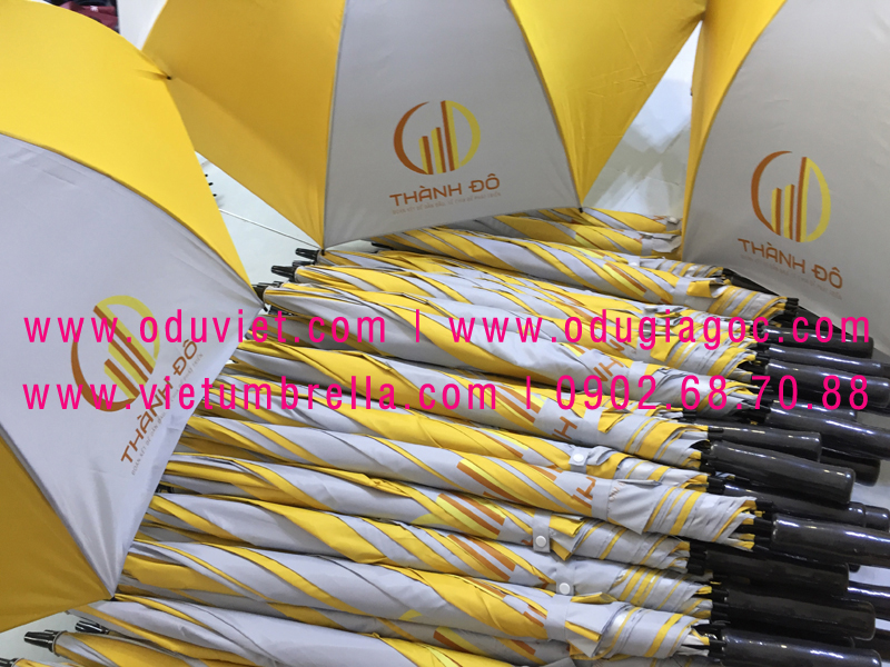 xưởng sản xuất ô dù cầm tay in logo quảng cáo